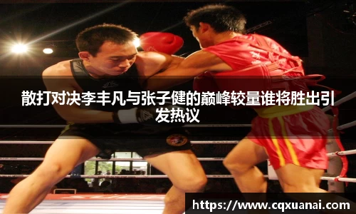散打对决李丰凡与张子健的巅峰较量谁将胜出引发热议